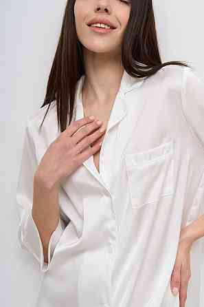 Жіноча нічна сорочка подовжена шовкова Айворі S Харків