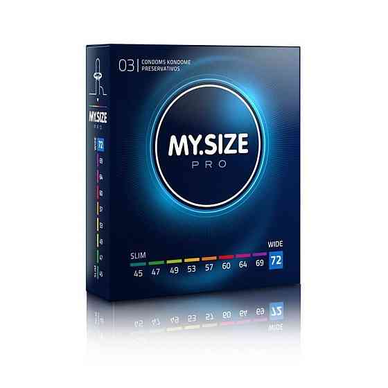 Презервативы латексные My.Size Extra Large 72 мм (цена за упаковку, 3 шт.) Sex Aura Киев