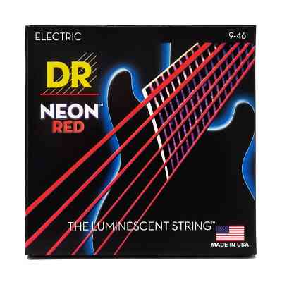 Струны для гитары DR Strings NEON Red Electric - Light Heavy (09-46) (NRE-9/46) Винница