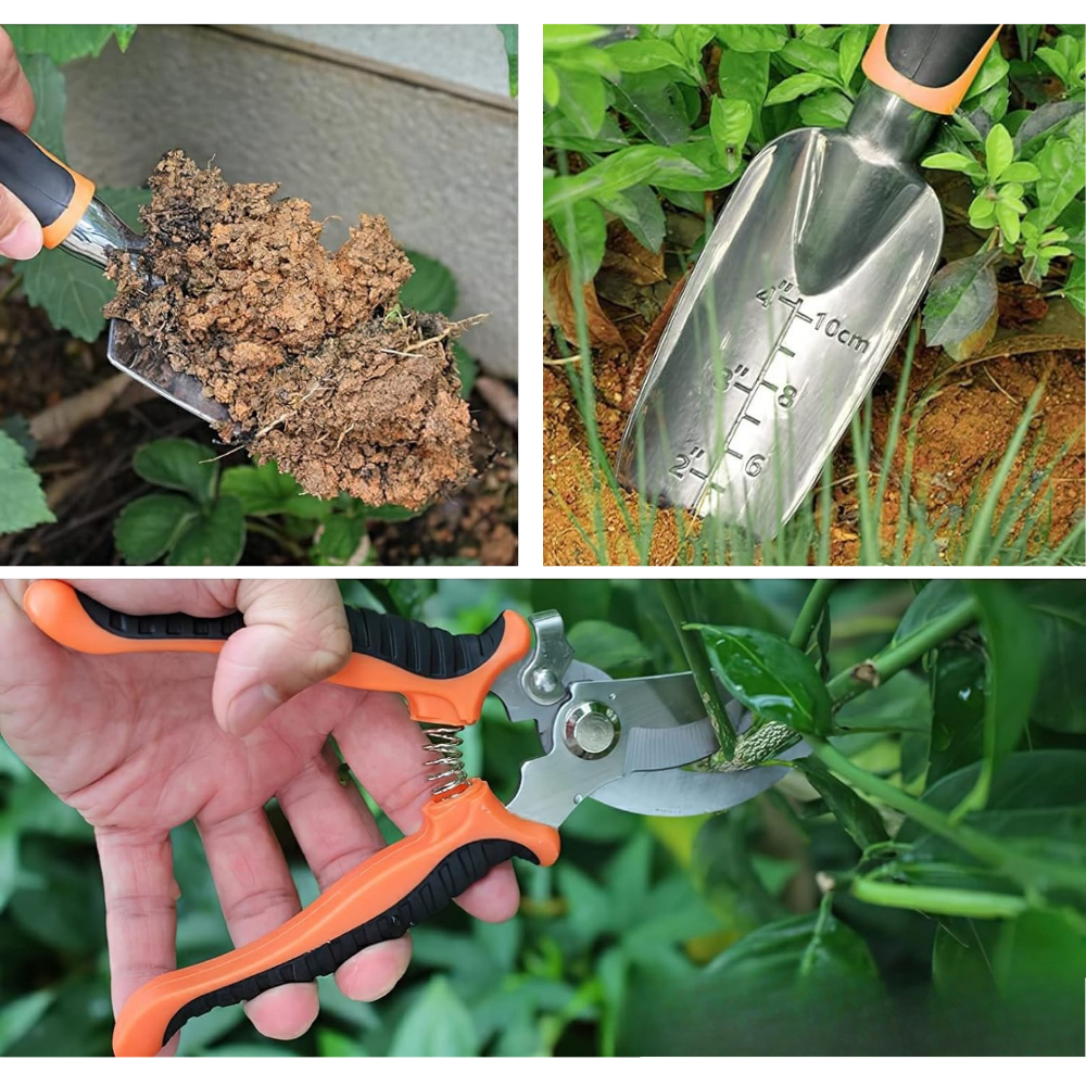 Набор для сада и огорода,сумка с комплектом, ручных, садовых инструментов с опрыскивателем и перчатками Каменец-Подольский - изображение 2