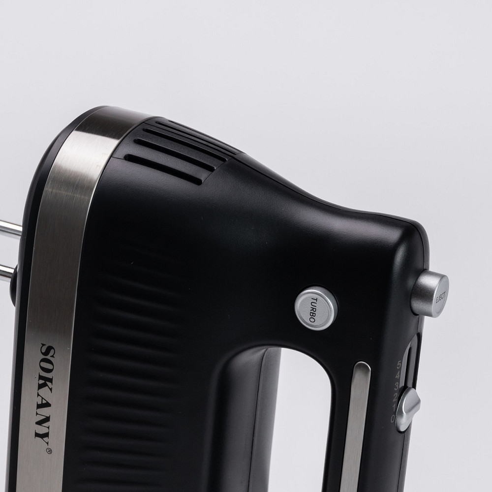 Миксер ручной с 2 насадками Sokany SK-6632 300 Вт черный Киев - изображение 6