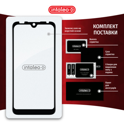 Стекло защитное Intaleo Full Glue Tecno Pop 5 Go Black (1283126573378) Винница - изображение 8