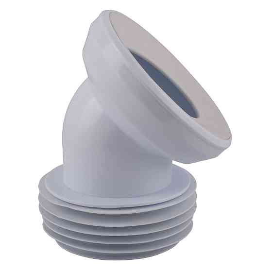 Коліно OPTIMUM для унітазу 45 ° D115 пластик з ущільненням OPTI 30515/147 (000031823) Київ