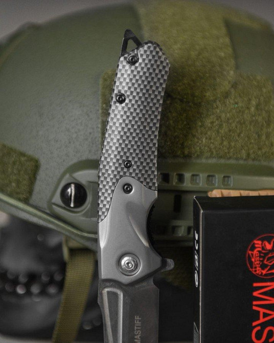 Ніж викидний Mastiff carbon ВТ4766 Одеса - фото 4