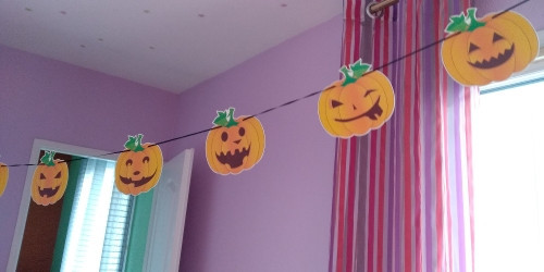 Гірлянда на Хелловін Гарбузи 15 на 15 см 3 м помаранчевий Київ - фото 3