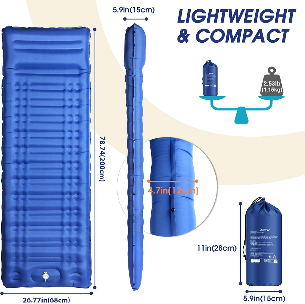 Самонадувний каремат Arlierss 200 х 68 см Луцк - изображение 4