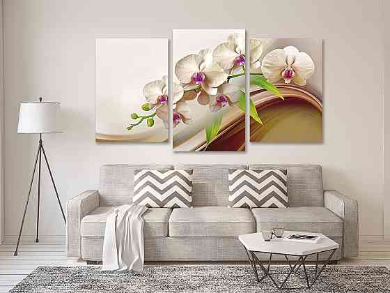 Модульная картина в гостиную / спальню  Орхідея  Art-682_3 Киев