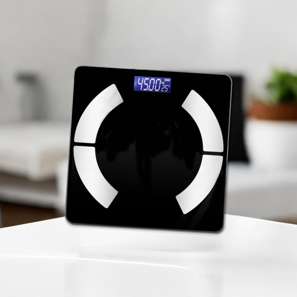 Весы напольные для измерения массы тела, ADL-30, , весы в черном цвете из закаленного стекла Каменец-Подольский - изображение 2