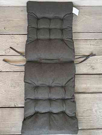 Подушка для стільців (40x120х4 см) подвійна Decorator Мальмо колір темно-сірий 84-158 Київ
