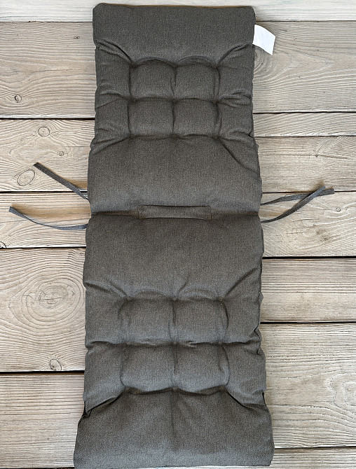 Подушка для стільців (40x120х4 см) подвійна Decorator Мальмо колір темно-сірий 84-158 Київ - фото 4