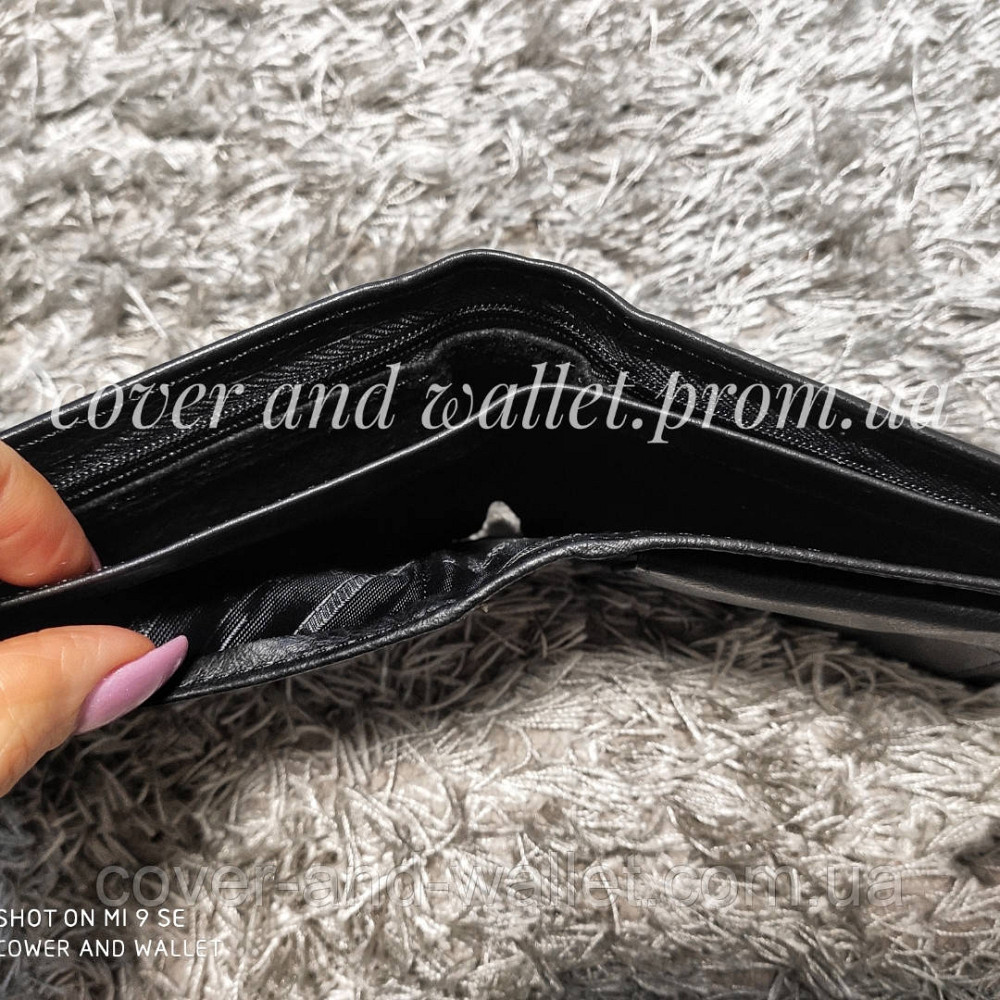 Стильный кожаный мужской кошелек с визитницей на застежке Marco Coverna Киев - изображение 7