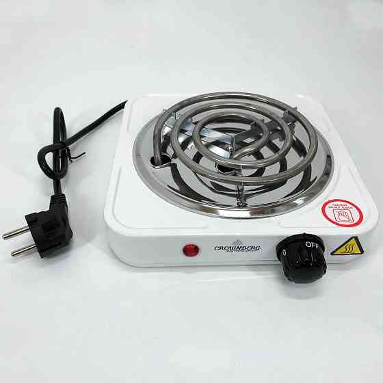 Электроплита настольная от сети Crownberg CB-3740, Плита электрическая настольная компактная XK-31 Львов