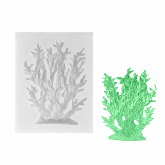 Молд силіконовий Корал 65 на 50 мм сірий Київ