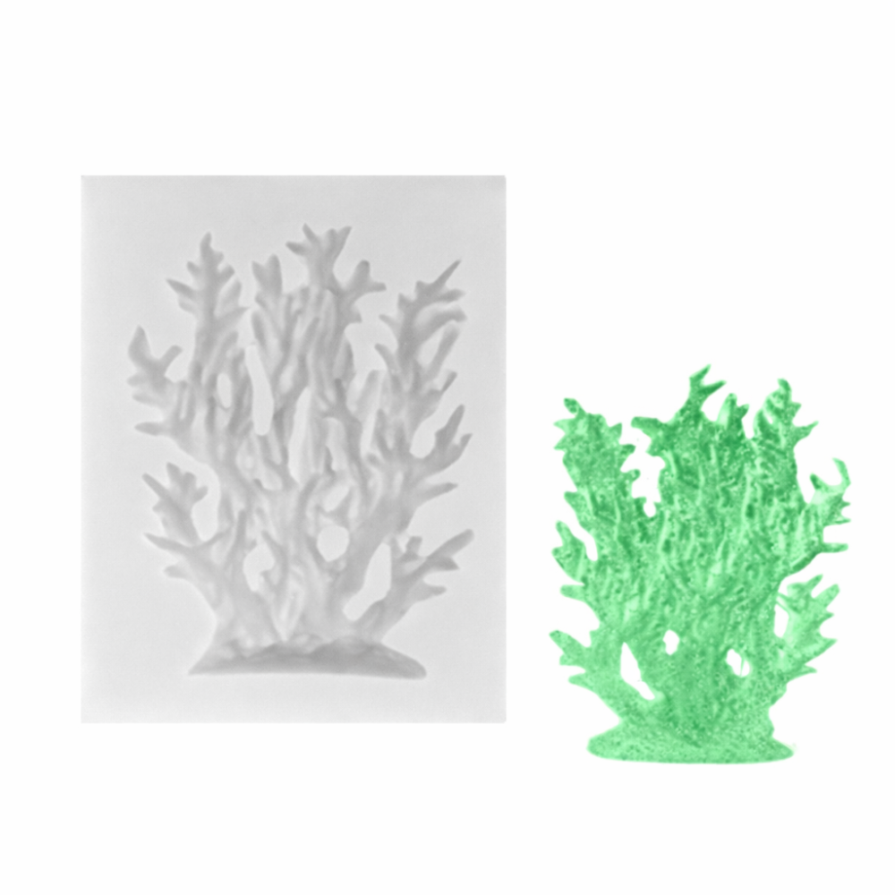 Молд силіконовий Корал 65 на 50 мм сірий Київ - фото 4