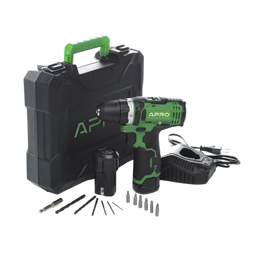 Дриль-шуруповерт 12W 1,5A 2 АКБ/ЗП/+кейс 12D APRO Житомир