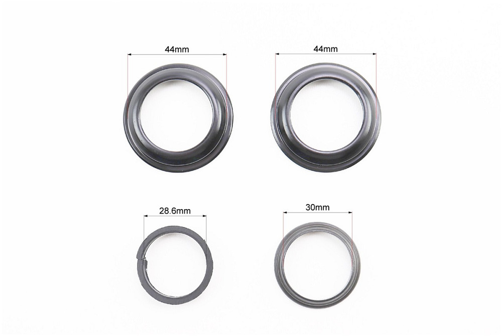 Кермова колонка 1-1/8" (44/28,6x44/30) безрізьбової вилки, напівінтегровані, чорний H115 Київ - фото 3