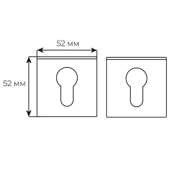 Накладка Comit RY браш мат хром кл Novelty А, Tucanо А (розета 6мм) Київ