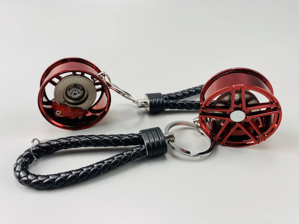 Брелок автомобільний диск колеса диск гальмівний + супорт, брелок на ключі для водія, брелок металевий на авто ключі Мукачево - фото 5