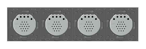 Розумний сенсорний ZigBee вимикач 8 сенсорів (2-2-2-2) Livolo сірий (VL-C708Z-15) Коломыя