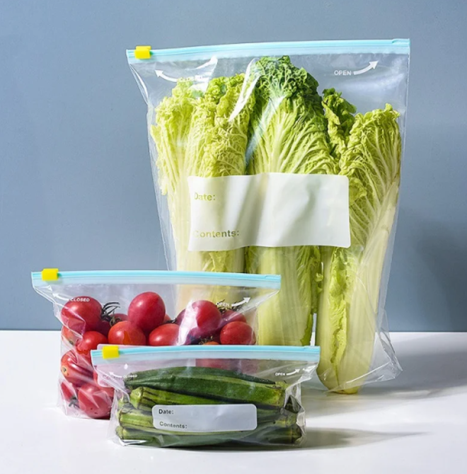 Вакуумные пакеты для хранения пищи 30 шт., 3 размера по 10 шт., для свежести и безопасности продуктов. Одесса - изображение 1