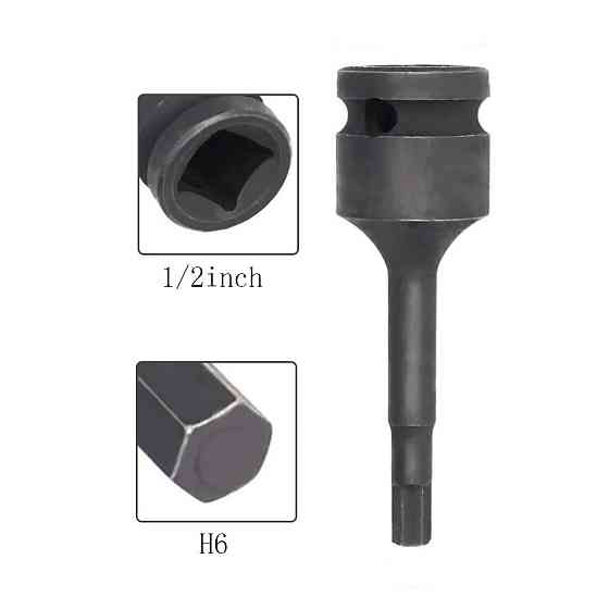 Головка 1/2" з насадкою Hex 6мм ударний Одеса