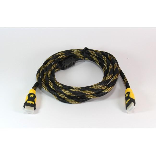 HDMI кабель 3 м, версія 1.4 з підтримкою 4K, 3D, Ethernet, цифровий аудіо/відео, мідь без кисню Одеса - фото 1