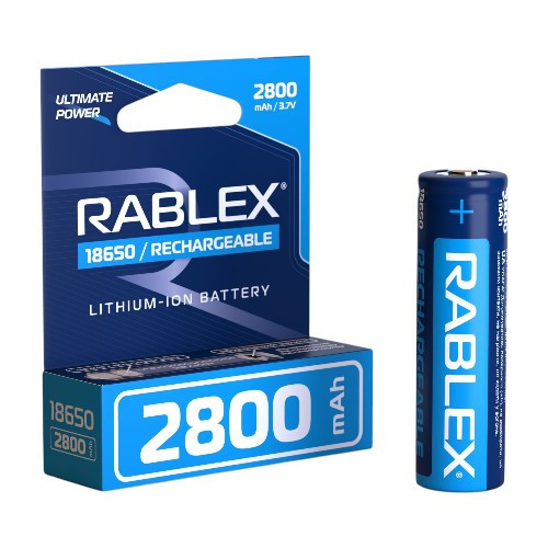 Аккумулятор Rablex 18650 Li-ion 2800mAh с ЗАЩИТОЙ 3.7V Днепр - изображение 1