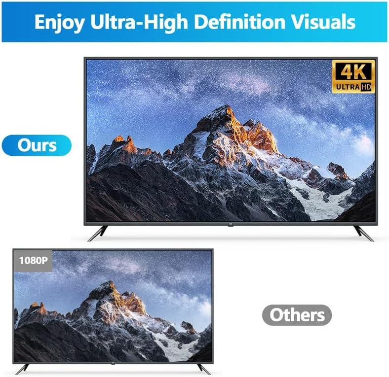 Кімнатна цифрова HD-антена для Smart TV ITBAZ з підсилювачем сигналу 600 миль — ТБ-антена з підтримкою 4K 1080P, Чорна Київ - фото 8