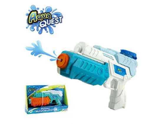 Водний пістолет 22см синьо-білий (27x6x16см) ТМ AQUA QUEST Київ