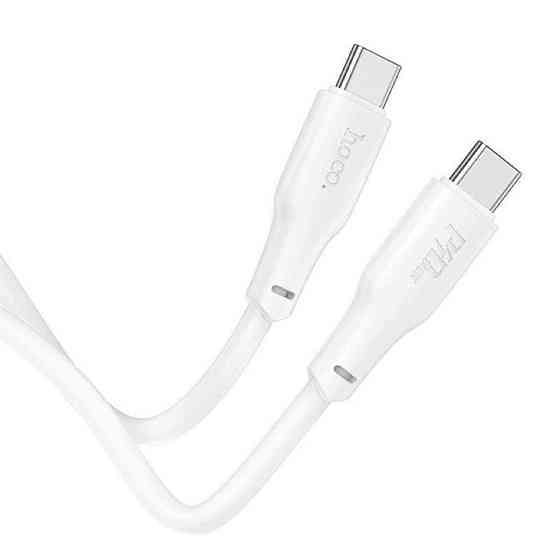 Кабель Type-C HOCO X93 240W, 2m, TPE, TPE connectors, White 6931474790743 Одеса
