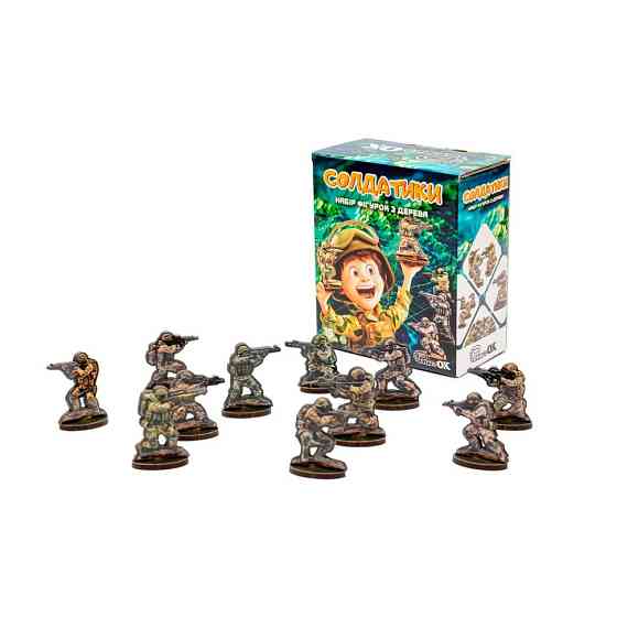 Набір дерев'яних фігурок "Солдатики" Puz-22933, 15 фігурок Вінниця