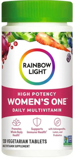 Мультивитамины для женщин Rainbow Light Women's One High Potency Daily Multivitamin 120 таб Киев - изображение 1