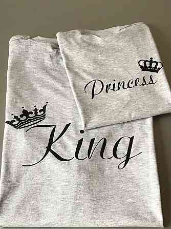 Футболки в стилі Family look для тата та дитини — King/Princess Чернівці