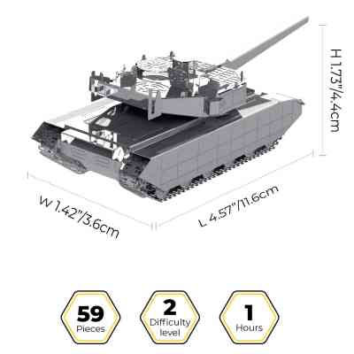 Конструктор Metal Time колекційна модель Oplot T-84 (MT058) Вінниця