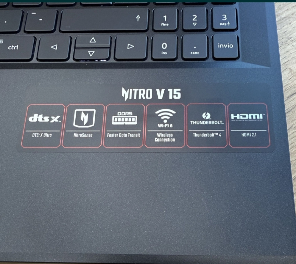 Ноутбук ACER Nitro v15 RTX4050/ i5- 13Gen / 16/ 1TB. Харьков - изображение 2