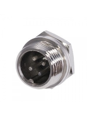 Разъём MIC 334 mini (штекер), монтажный, 4pin, диам.-12мм Полтава - изображение 1