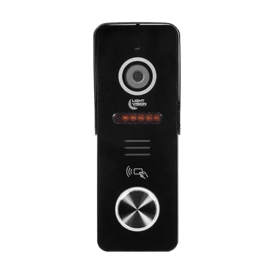 Відеопанель Light Vision RIO FHD(RF) Black зі зчитувачем Mifare (82-00218) Київ