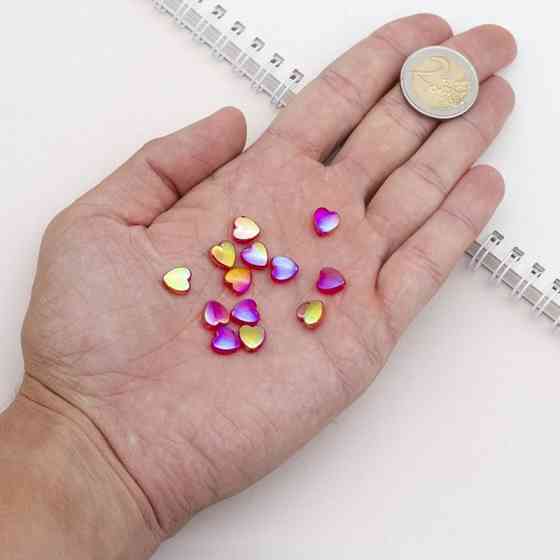 Декоративні намистинки для творчості Сердечка Будинок Бусин УТ100029498 в упаковці 130 шт Вінниця