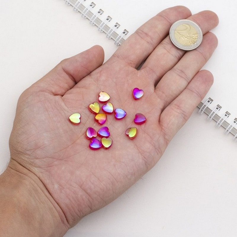 Декоративні намистинки для творчості Сердечка Будинок Бусин УТ100029498 в упаковці 130 шт Вінниця - фото 5