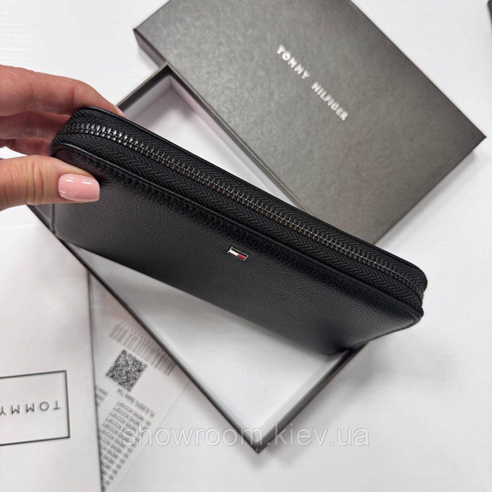 Шкіряний брендовий гаманець клатч TH (6613) Київ - фото 9