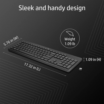 Клавиатура HP 230 Wireless UA Black (3L1E7AA) Винница - изображение 4