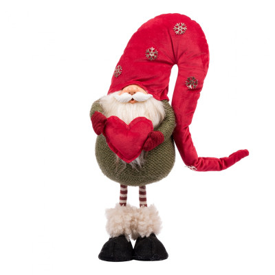 Новогодняя фигурка Novogod`ko Гном с сердцем, 42 см (973729) Винница - изображение 1