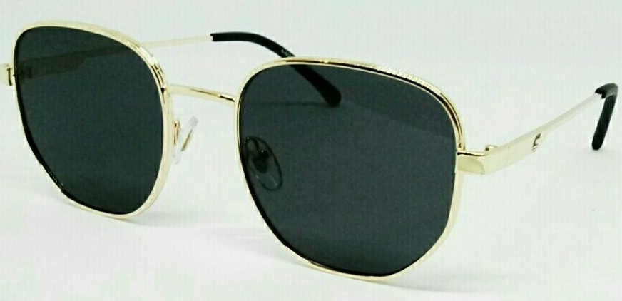 Брендові окуляри унісекс від сонця чорні в золотій металевій оправі. Київ - фото 7