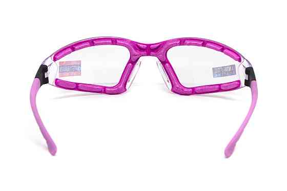 Окуляри захисні з ущільнювачем Global Vision Ruthless Purple (clear) Anti-Fog, прозорі в фіолетовій оправі Запорожье