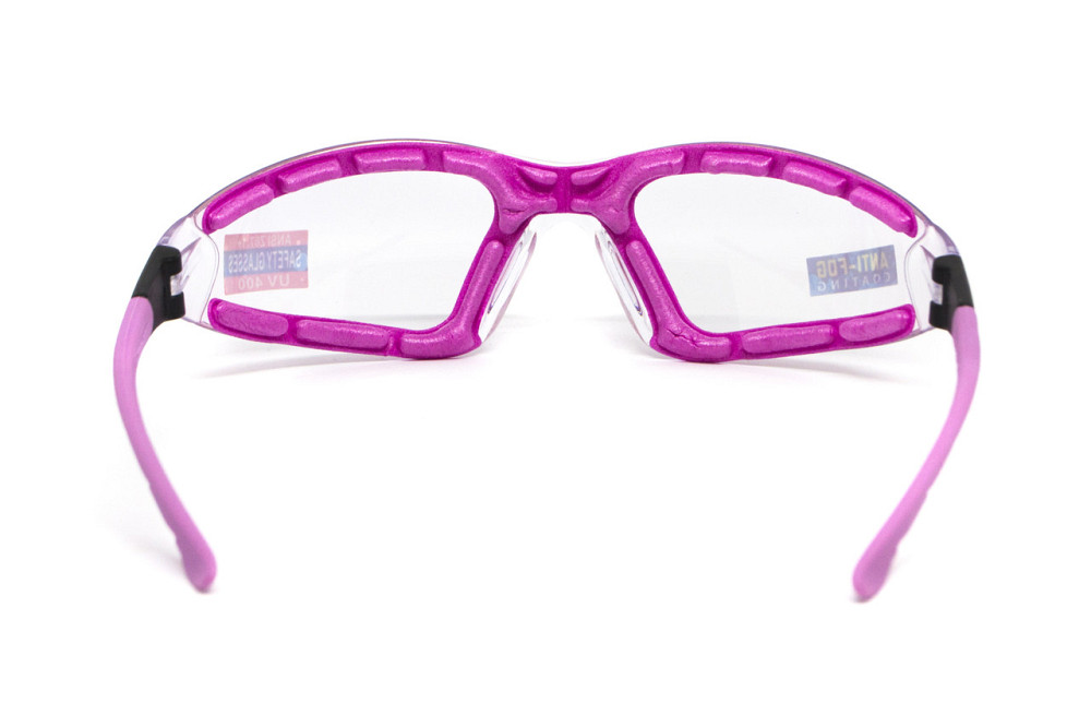 Окуляри захисні з ущільнювачем Global Vision Ruthless Purple (clear) Anti-Fog, прозорі в фіолетовій оправі Запорожье - изображение 3