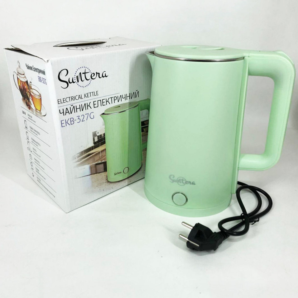 Електричний чайник з індикатором роботи Suntera EKB-327G 1.8 Л 1500 Вт, Якісний домашній чайник XV-85 Львів - фото 3