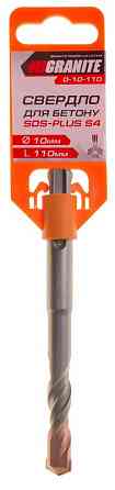 Свердло для бетону GRANITE SDS-PLUS S4 10х110 мм 0-10-110 Рівне