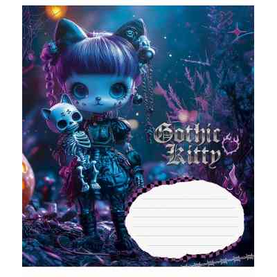 Зошит Школярик Gothic cats 18 аркушів клітинка (018-3531K) Вінниця