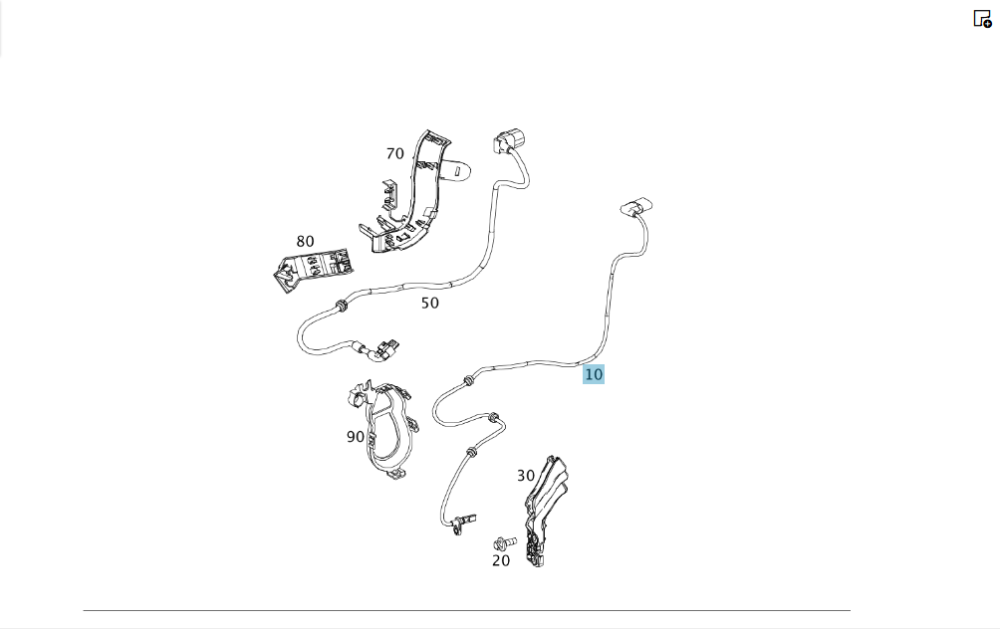 Mercedes-Benz  A2469059402 Задній датчик ABS CLA Shooting Brake X117 CLA C117 GLA X156 A-class W176 B-class W242 B-class W246 Одесса - изображение 2