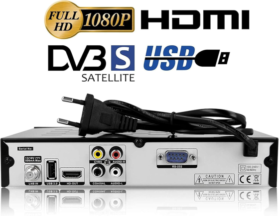 Супутниковий HD-ресивер HD-Line Echosat 20500 S: Full HD 1080p, HDMI, 2xUSB, DVB-S2, тюнер для Astra, Hotbird, Türksat Київ